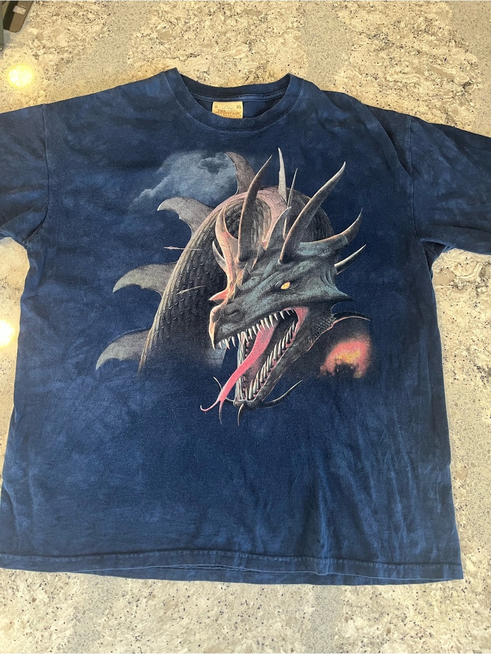 2008 The Mountain Navy Blue Dragon Head Tee